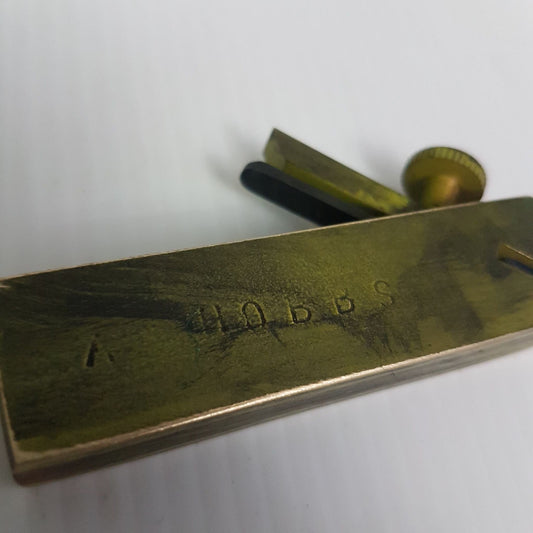 small brass woodworking planes set