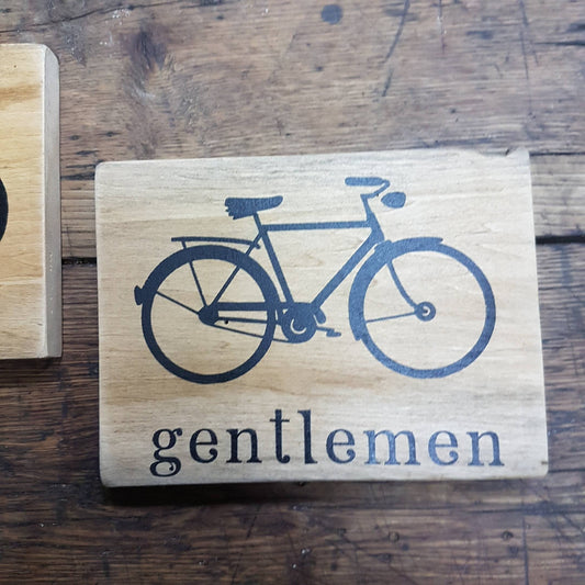 bathroom sign mens and womens bathroom restroom sign antique bicycle