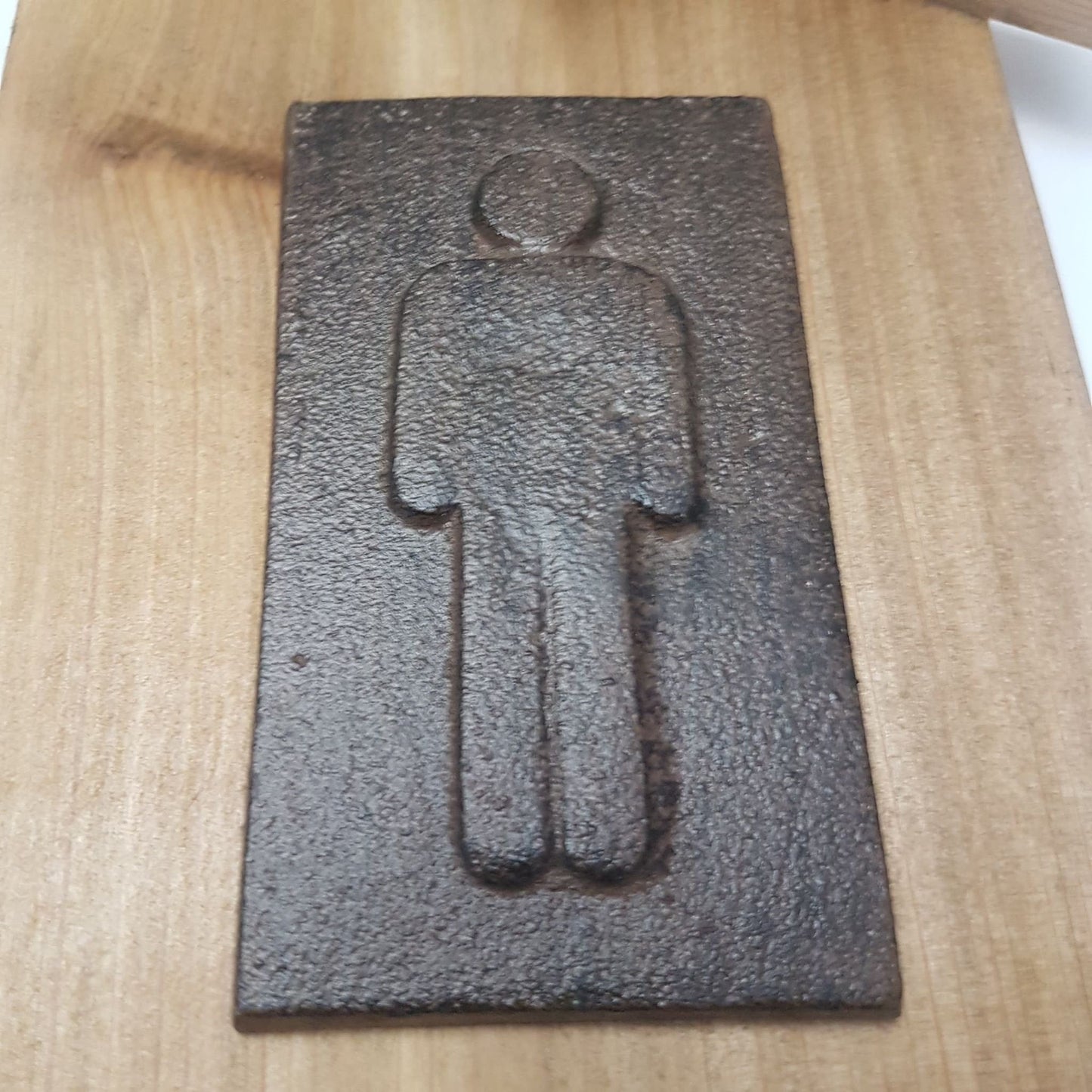bathroom signs mens womens cast iron cedar