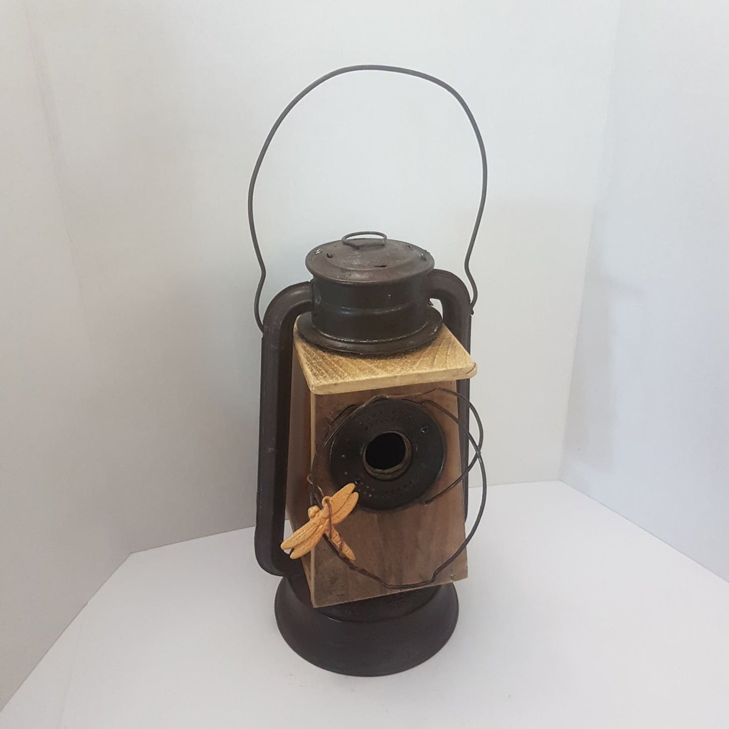 bird house lantern garden decor hand made
