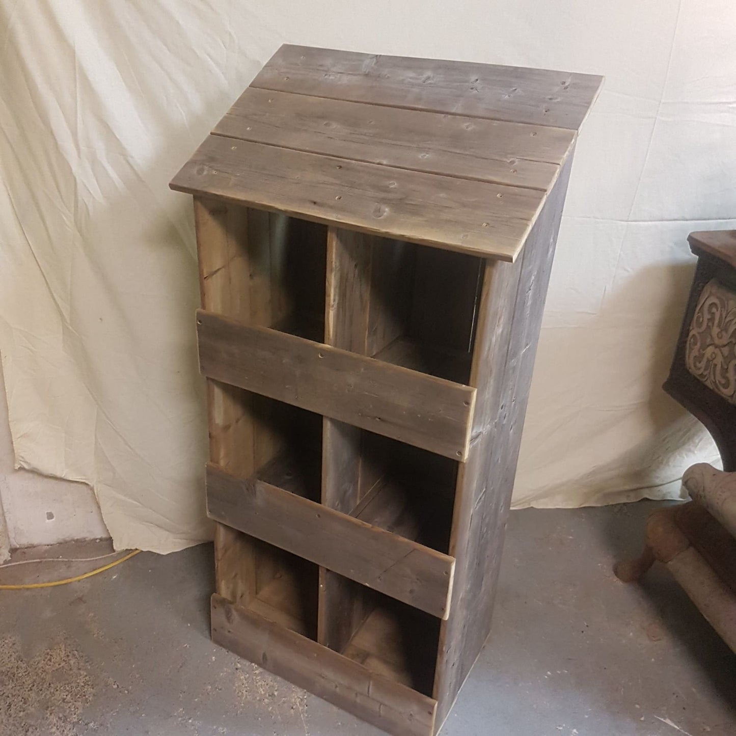 rustic chicken nesting box chicken coop backyard chicken 6 slots