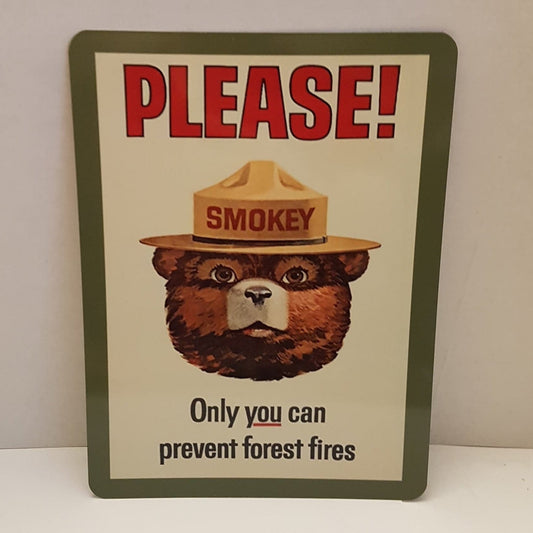 sign smokey the bear only you can prevent forest fires