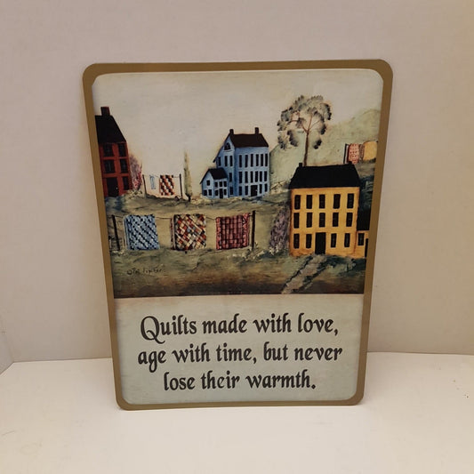 sign quilts made with love age with time , but never lose their warmth folk art