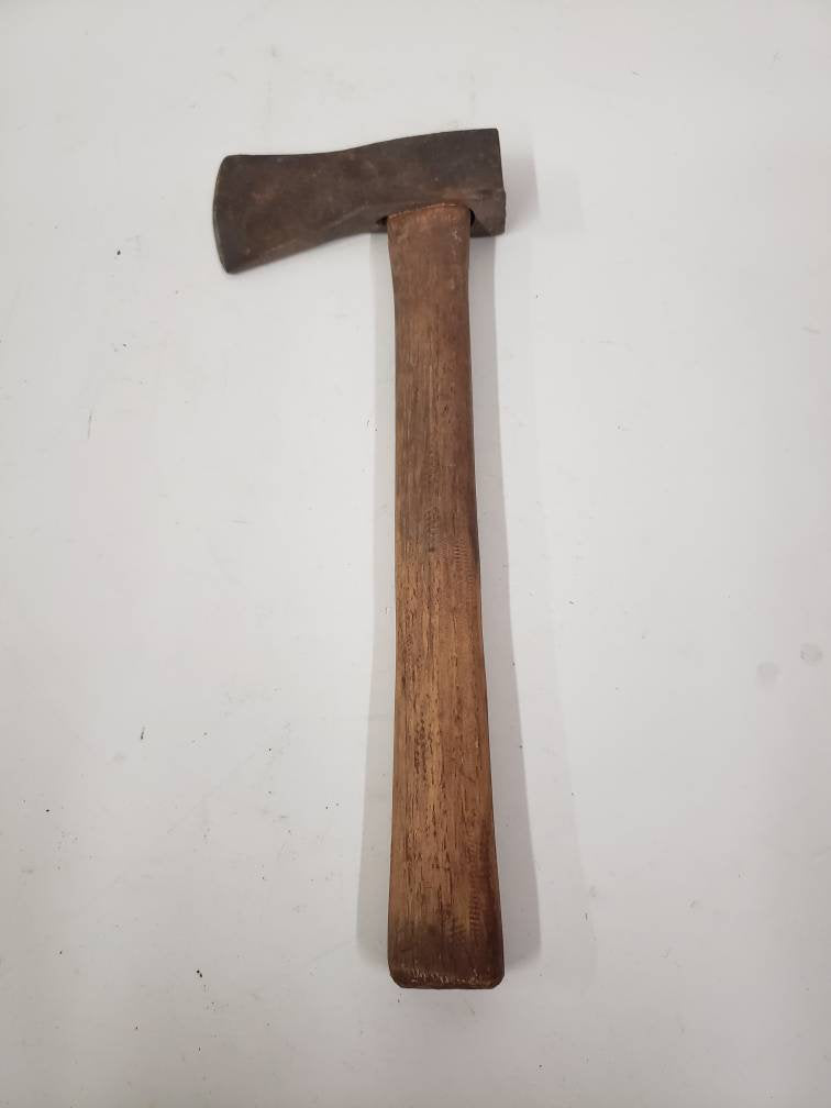 felling style axe steel head wooden handle