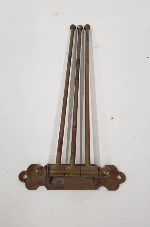 s. sternau & co. new york brass hanging towel rack