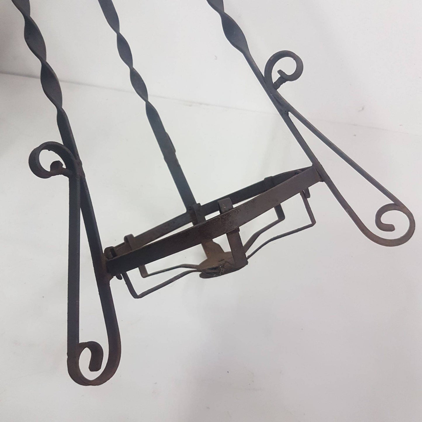 hand forged iron plant stand / umbrella holder