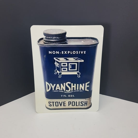 x-ray stove polish advertising metal sign