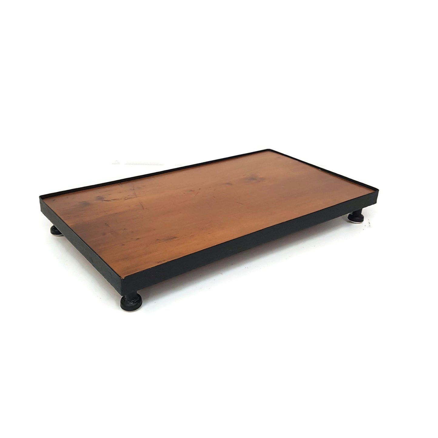 table top riser serving tray reclaimed handmade