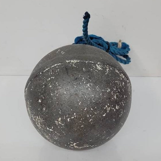 antique nautical fishing buoy / float newfoundland / maine lobster fishing