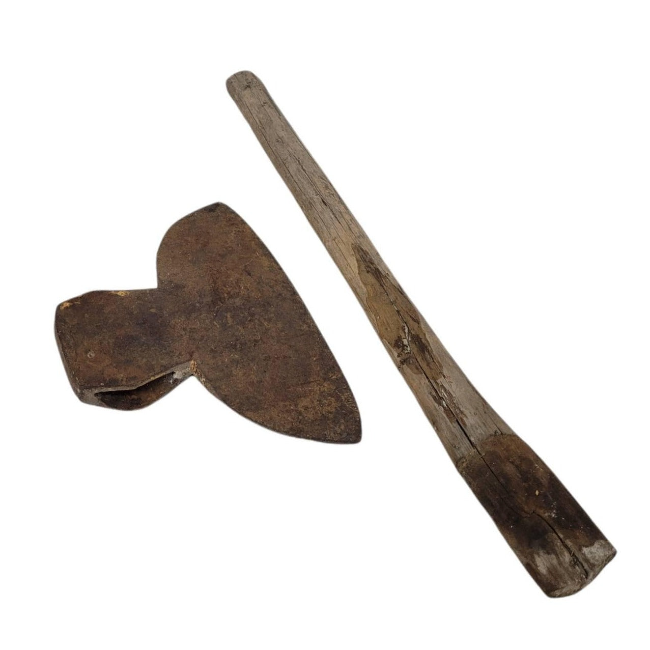 broad axe large hewing axe with original handle