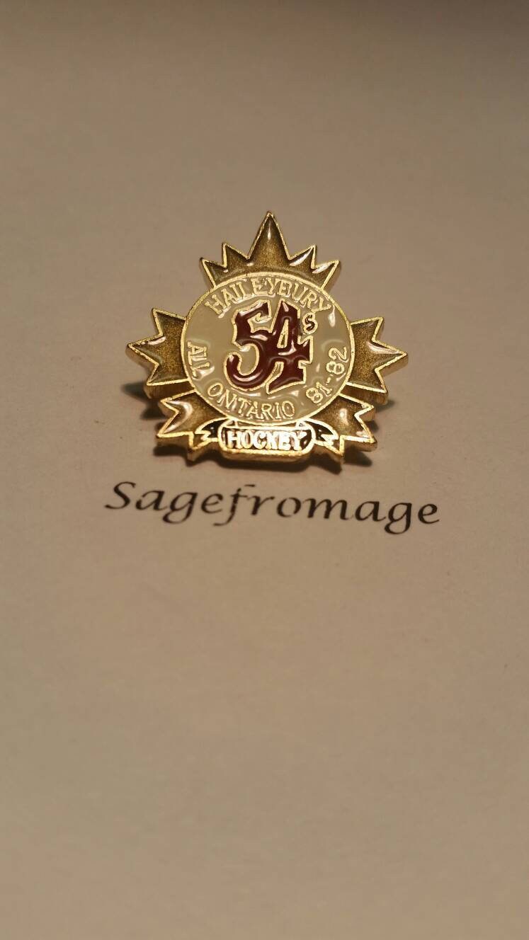haileybury 54s all ontario hockey pin