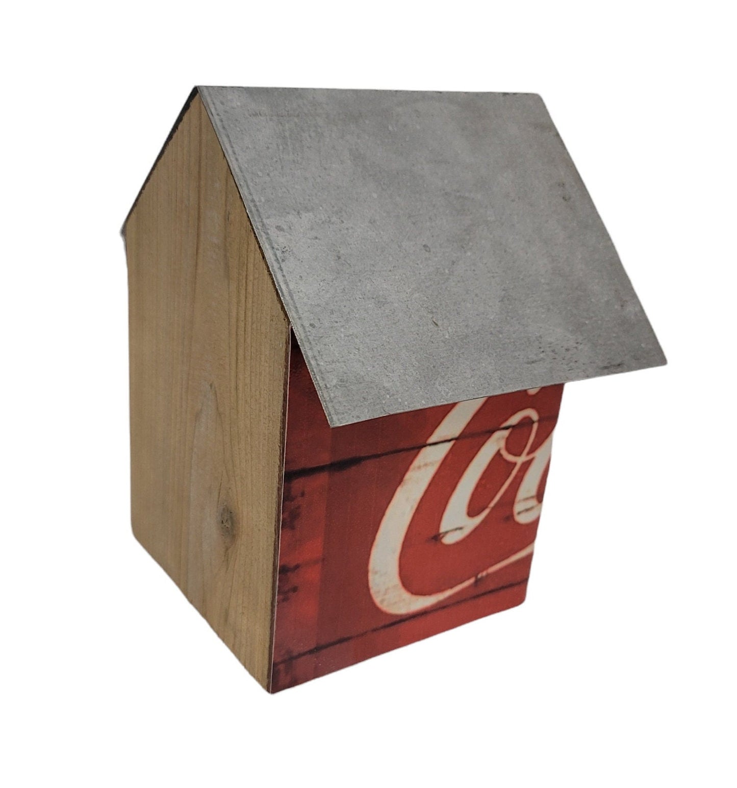 birdhouse | bird house | farmhouse decor | garden decor | kitty cat | handmade by me