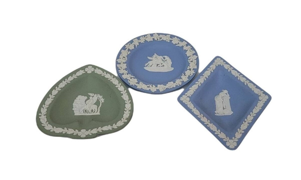 three small dishes vintage table decor