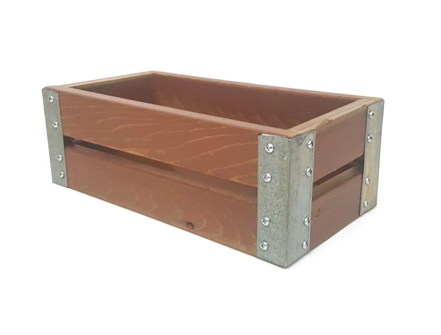 rustic wooden display crate