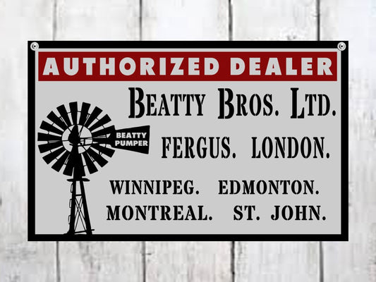 beatty bros farm sign windmill sign
