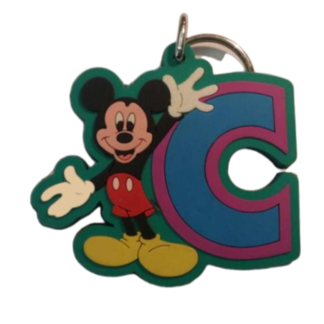 Mickey mouse 2025 letter keychain