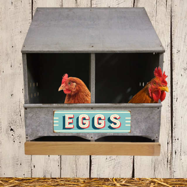 Rustic Chicken Nesting Box Rustic Chicken Coop Supplies - Wainfleet Trading Post