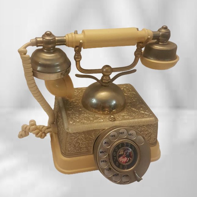 Collectible Rotary Dial Phone Vintage MCM Boudoir Telephone