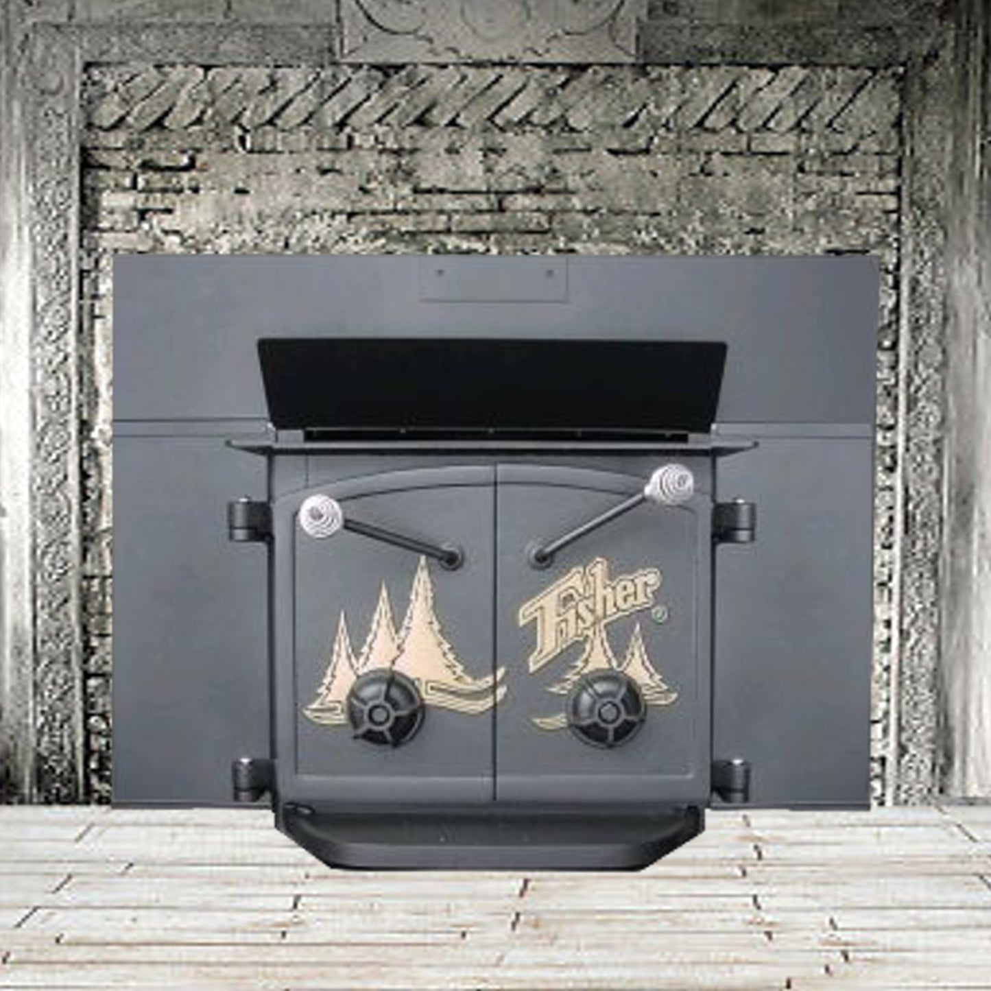 Grandma Bear Fisher Wood Stove Insert