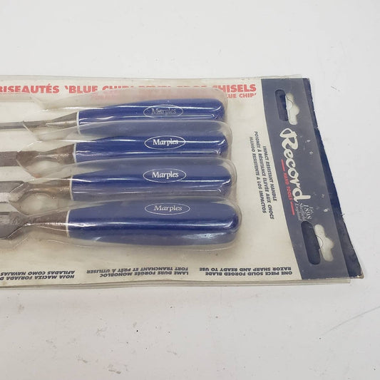 record wood turning chisel set four piece