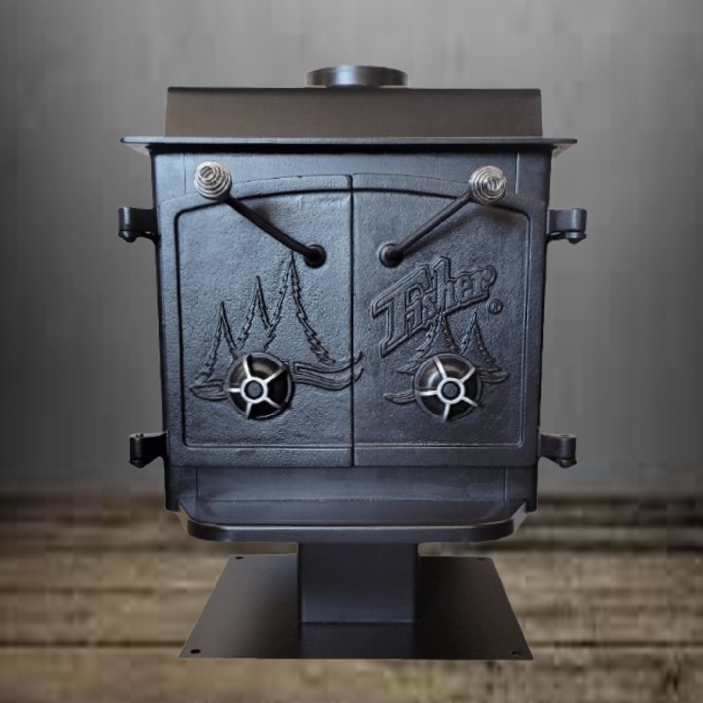 teddy bear fisher wood stove