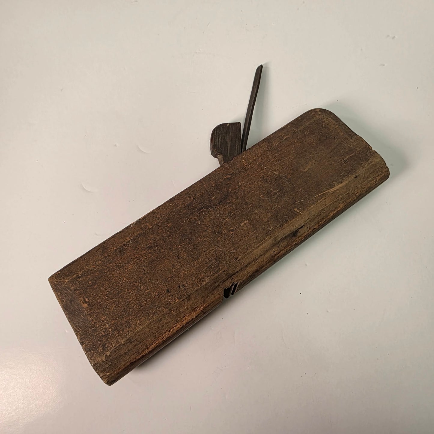 Antique 9.5” Round Bottom Woodworking Plane | Vintage Collectible Tool, 100 Years Old