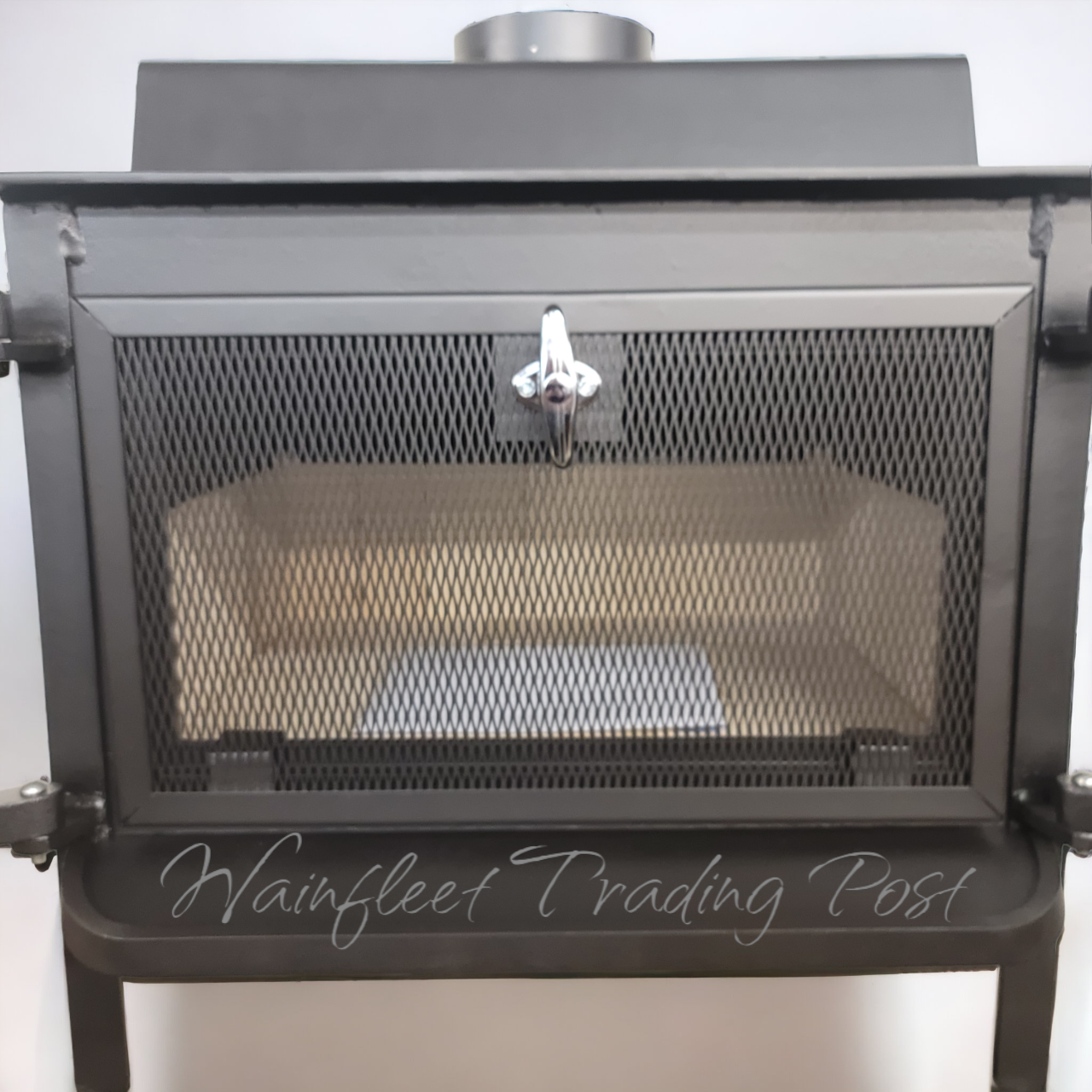 Grandpa Bear Fisher Wood Stove With Ball Feet Rear Chimney Wainfleet