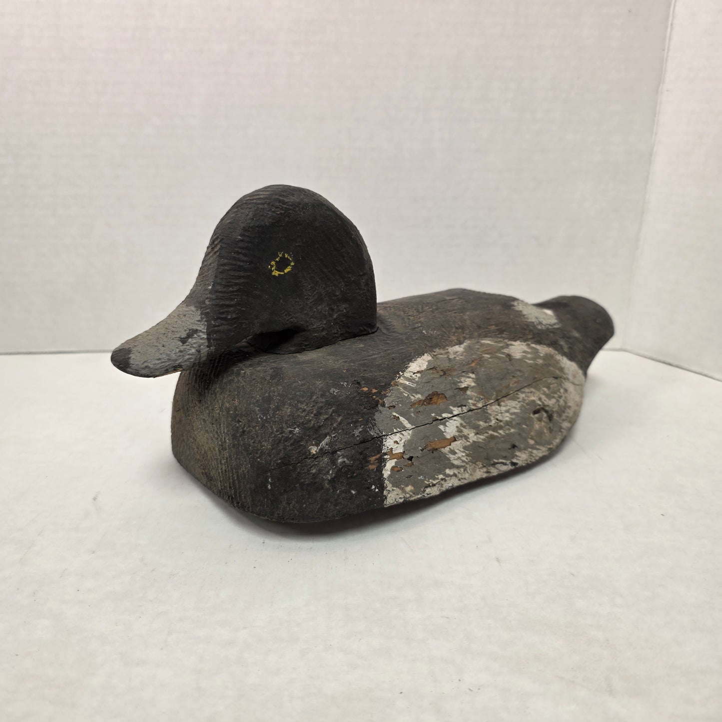 Duck decoy on a white background