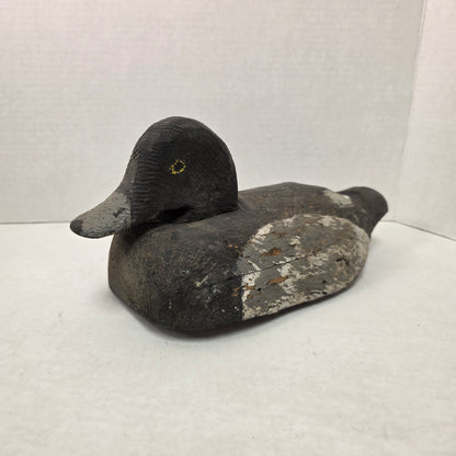 Duck decoy on a white background