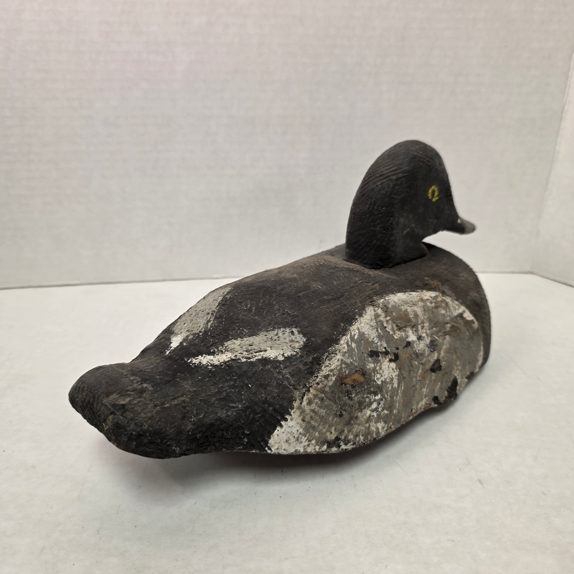 Duck decoy on a white background