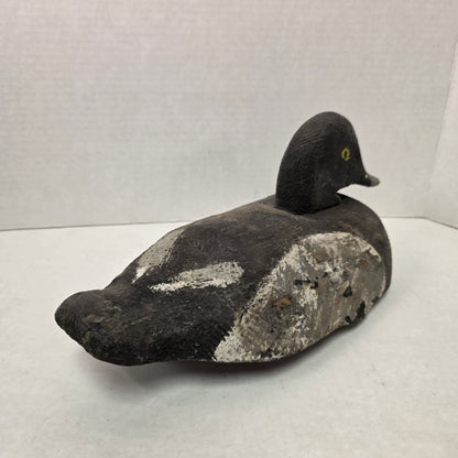 Duck decoy on a white background