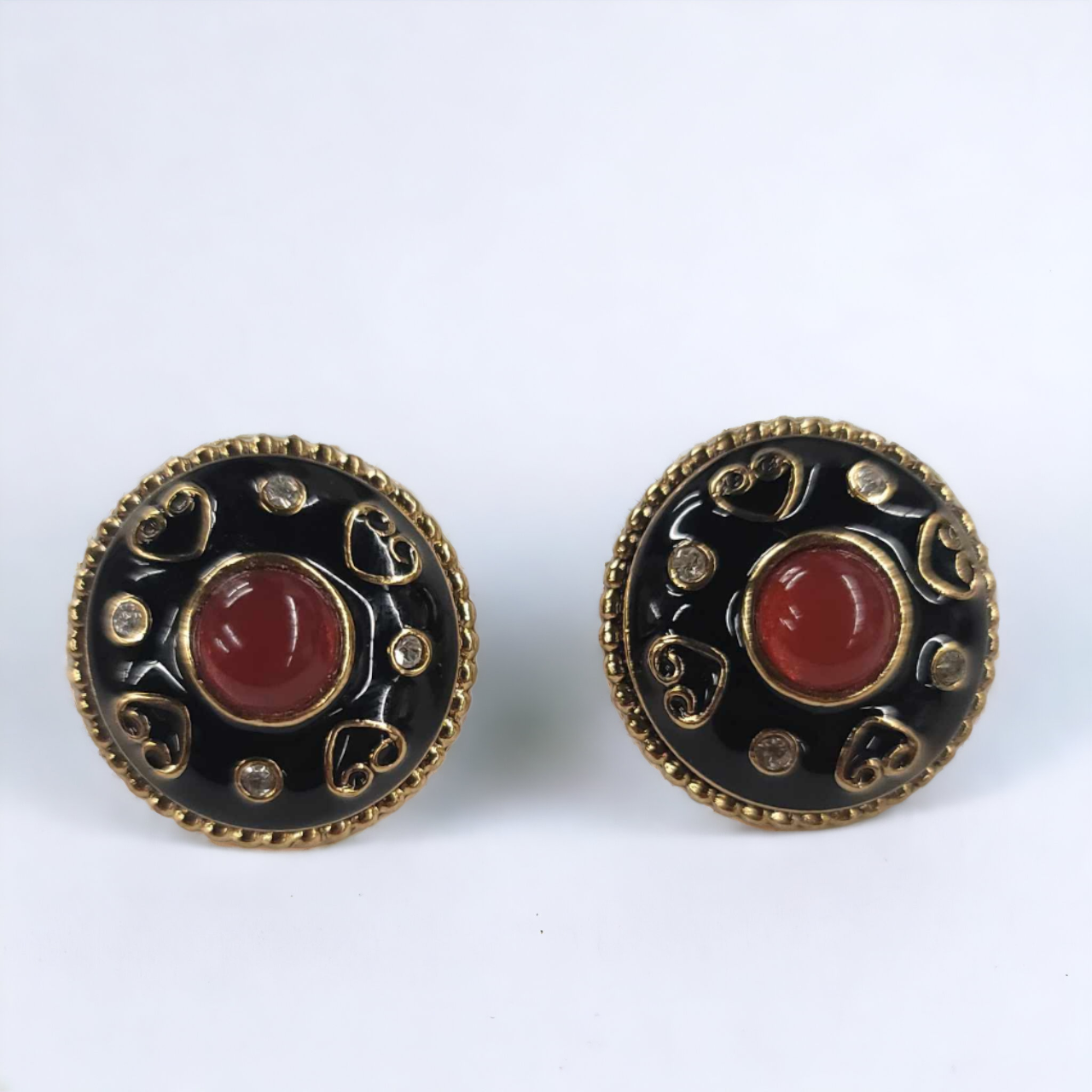 Vintage Byzantine Vendome Earrings Non-allergenic For Pierced Ears