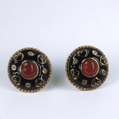 Vintage Byzantine Vendome Earrings Non-allergenic For Pierced Ears