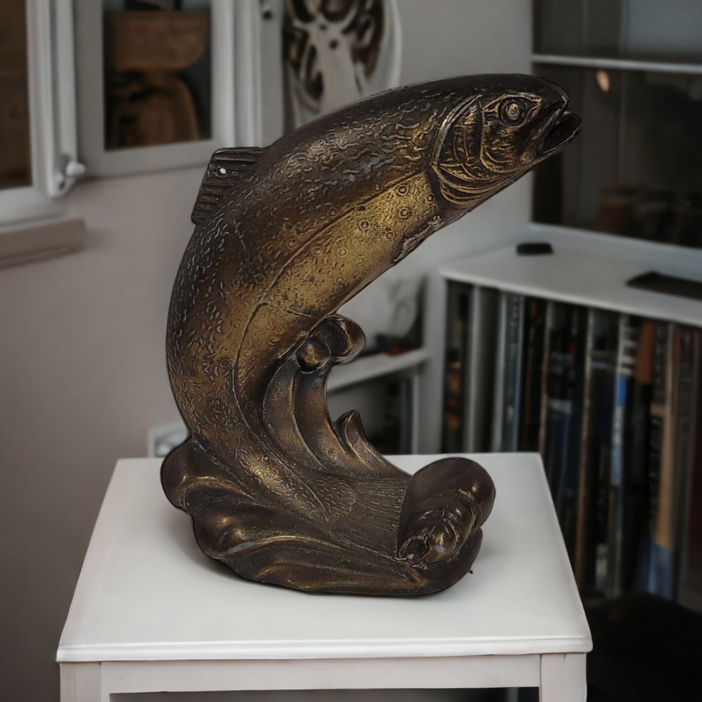 Antique Speckled Trout Fished Shaped Bottle Opener