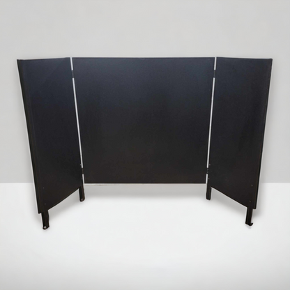 Black Metal Wood Stove Heat Shield