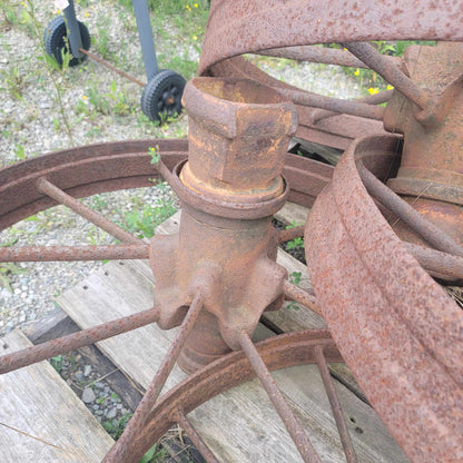 100 yr Old Portable Steam Engine Wheels