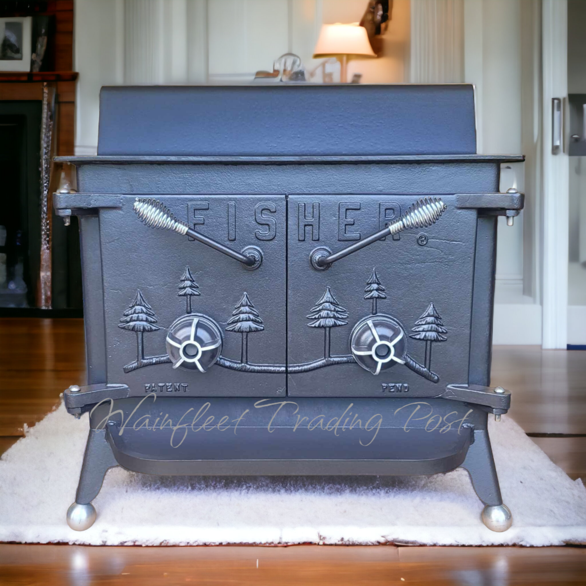 Grandpa Bear Fisher Wood Stove With Ball Feet Rear Chimney – Wainfleet  Trading Post