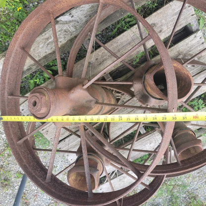 100 yr Old Portable Steam Engine Wheels