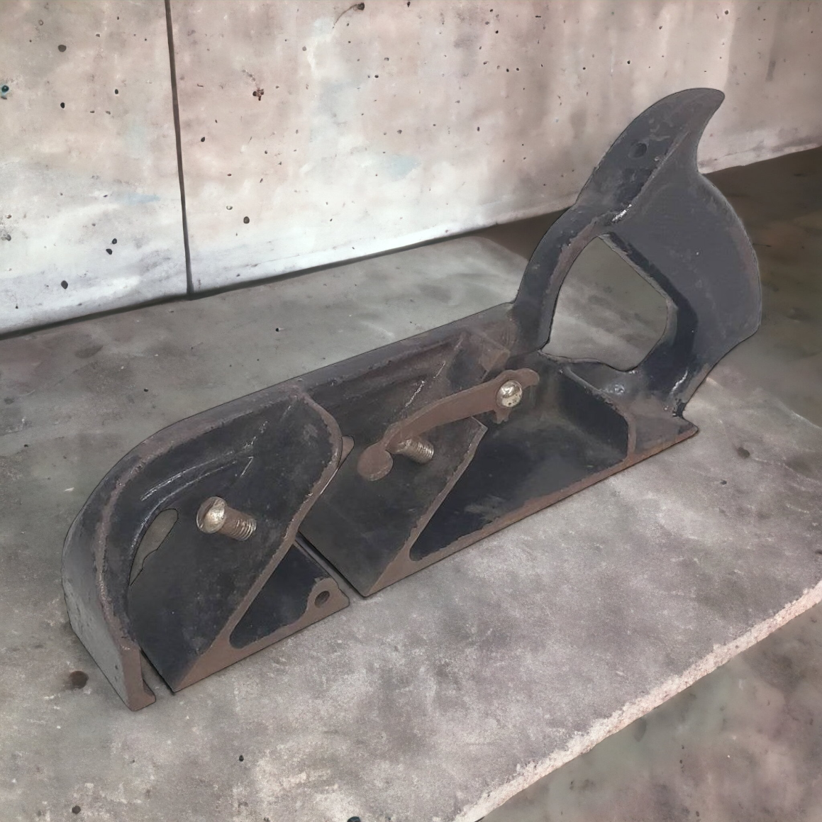 Antique Cast Iron No. 78 Duplex Rabbet Block Plane Frame - Wainfleet Trading Post