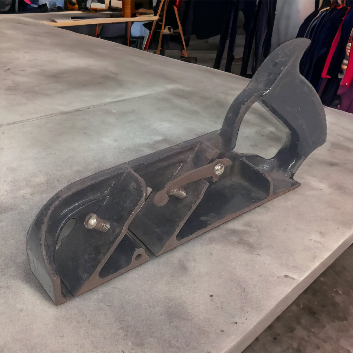 Antique Cast Iron No. 78 Duplex Rabbet Block Plane Frame - Wainfleet Trading Post