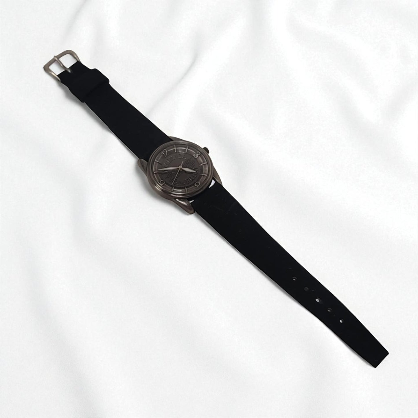 Vintage Perry Ellis Pie-Pan Dial Men’s 33mm Wristwatch  “America” Limited Edition