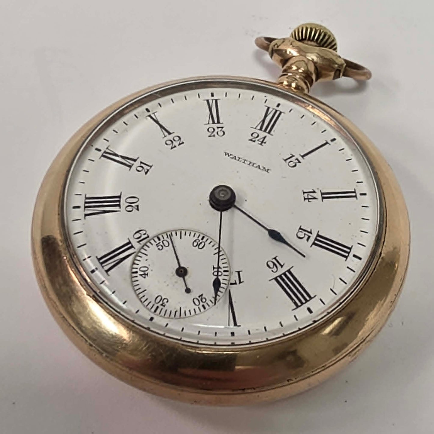 Antique American Waltham Watch Co pocket watch with gold filled Fortune case.
