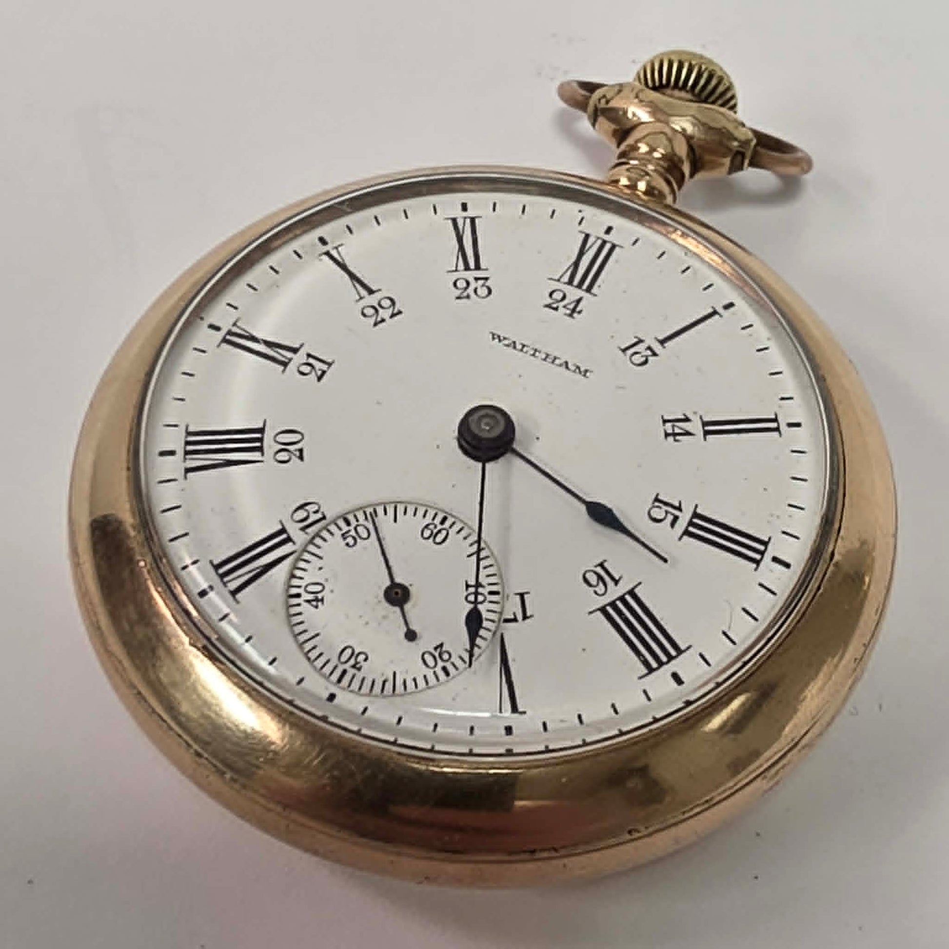 Antique American Waltham Watch Co pocket watch with gold filled Fortune case.
