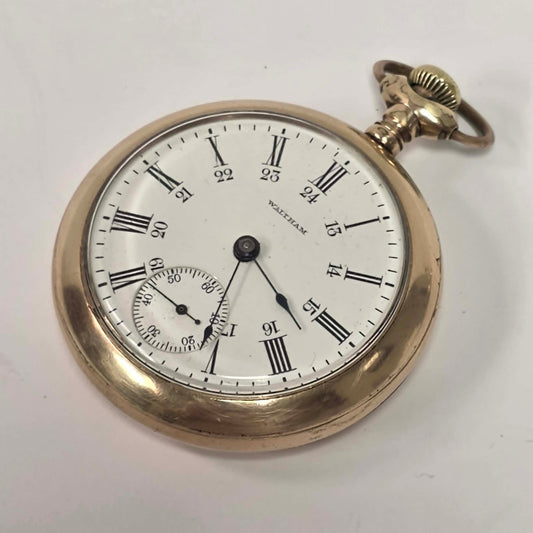 Antique American Waltham Watch Co pocket watch with gold filled Fortune case.
