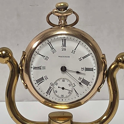 Antique American Waltham Watch Co pocket watch with gold filled Fortune case.
