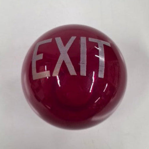 Antique Theater Exit Light Shade – Ruby Red Cranberry Glass