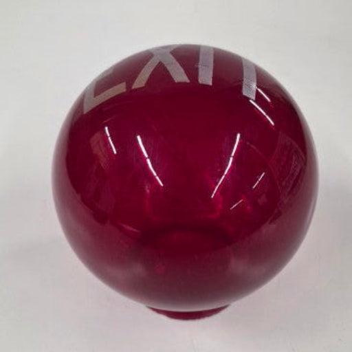 Antique Theater Exit Light Shade – Ruby Red Cranberry Glass