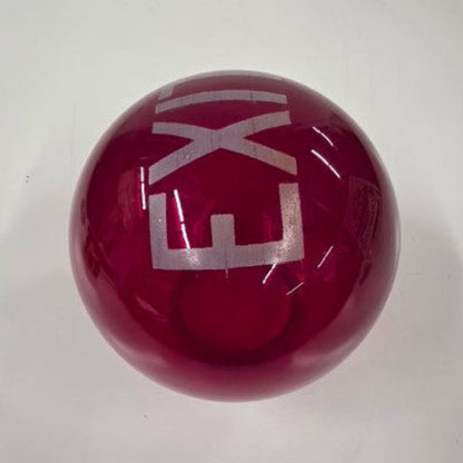 Antique Theater Exit Light Shade – Ruby Red Cranberry Glass