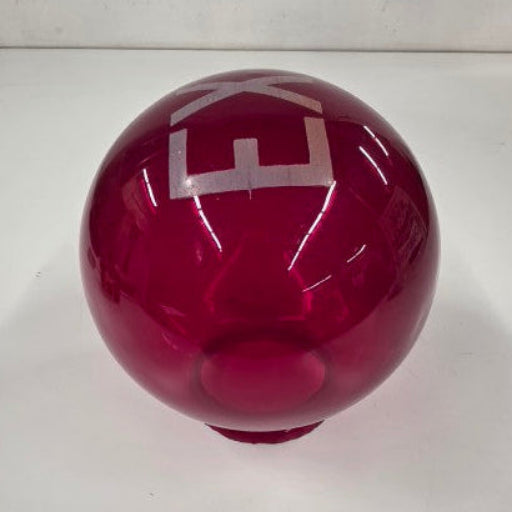 Antique Theater Exit Light Shade – Ruby Red Cranberry Glass