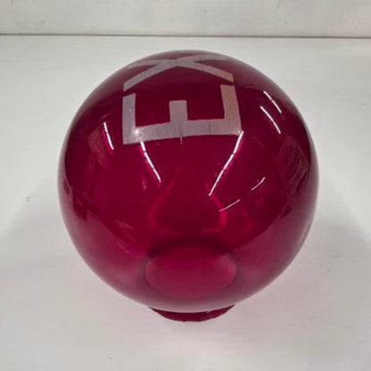 Antique Theater Exit Light Shade – Ruby Red Cranberry Glass